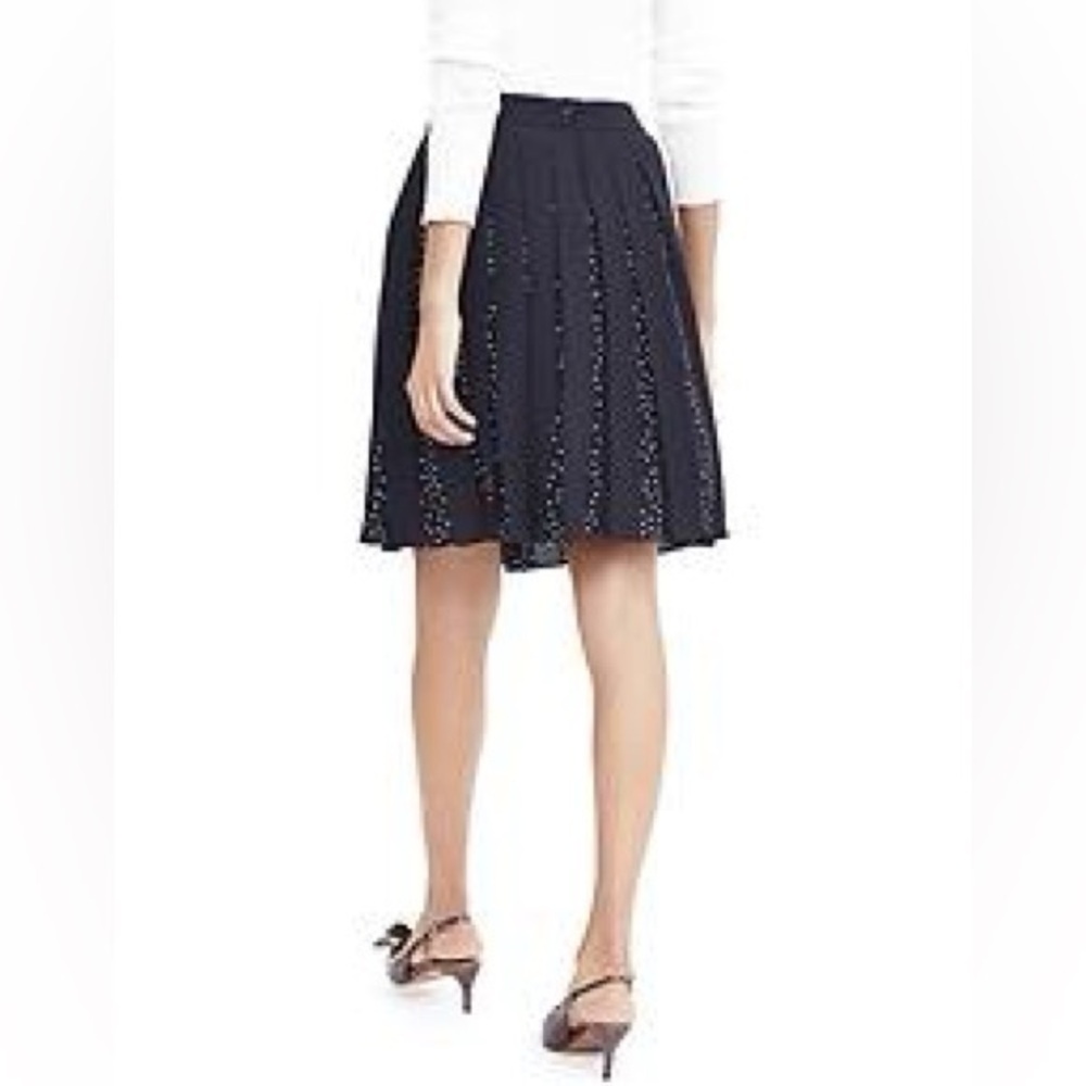 Elie Tahari 100% Silk Floral Eyelet Skirt